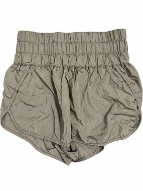 FP Movement by Free People High-Rise Silver Metallic Shorts – Size L